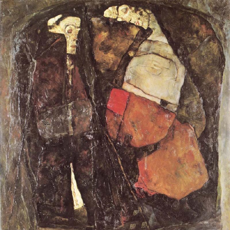 Egon Schiele Pregnant Woman and Death